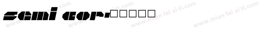 semi cor字体转换